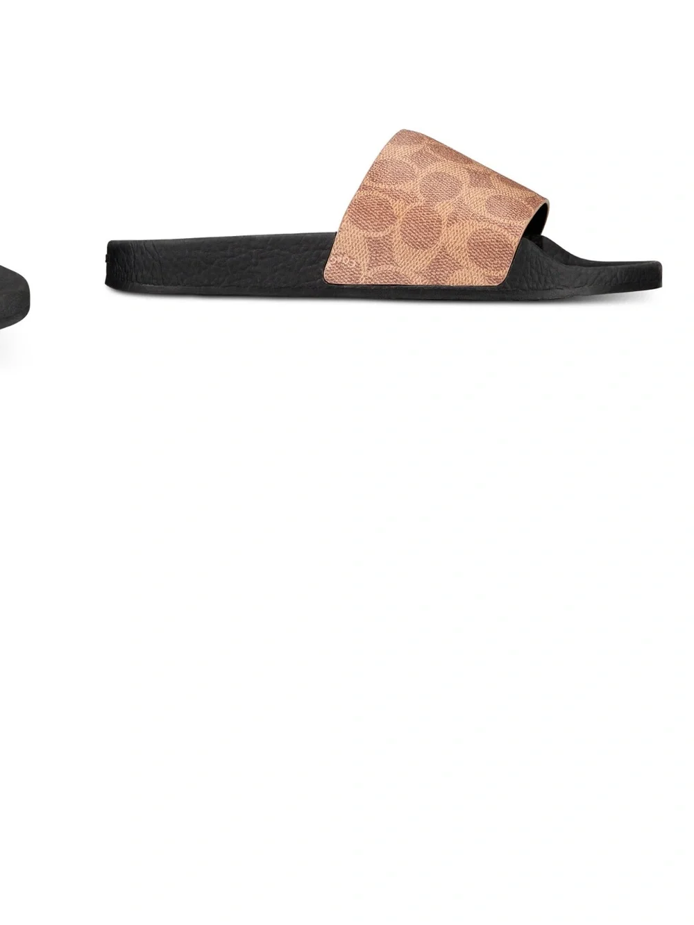 Coach Men's Signature Slide in Brown and Black
